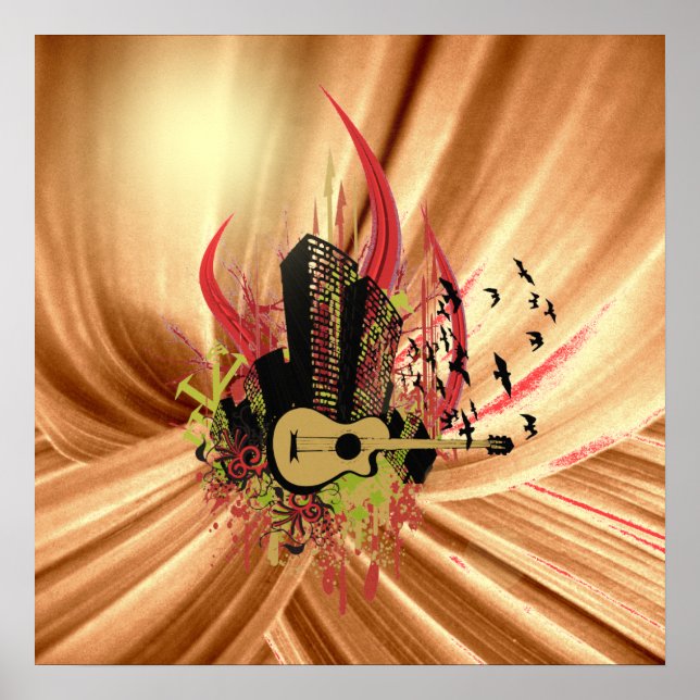 Poster d'impression de musique cool (Devant)