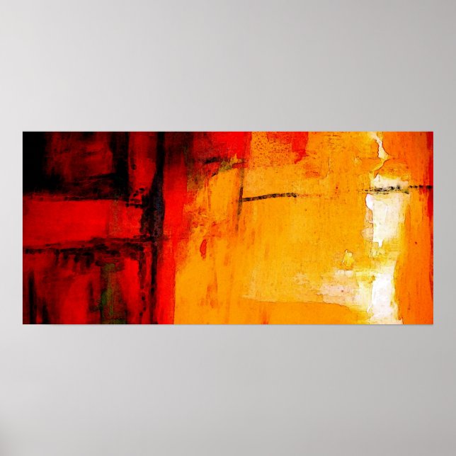 Poster d'impression de peinture Abstraite moderne (Devant)