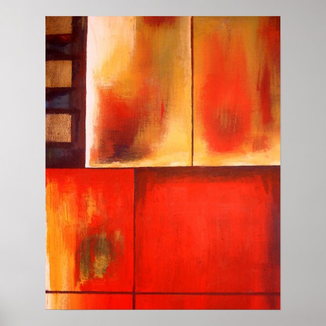 Poster d'impression de peinture Abstraite moderne (Devant)