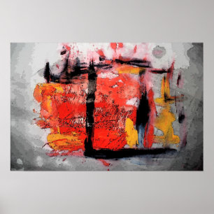 Poster d'impression de peinture Abstraite moderne