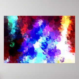 Poster d'impression de peinture Abstraite numériqu