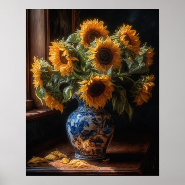 Poster d'impression de Sunflower Art (Devant)