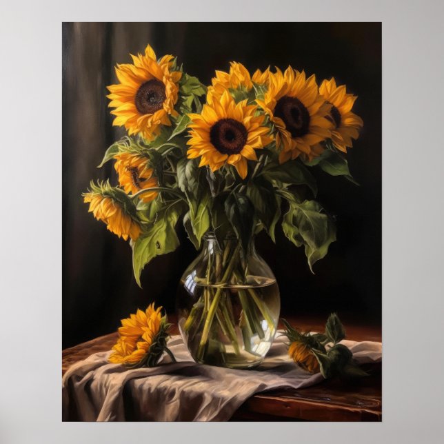 Poster d'impression de Sunflower Art (Devant)
