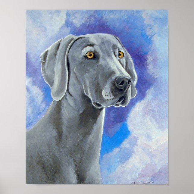 Poster d'impression murale Weimaraner (Devant)