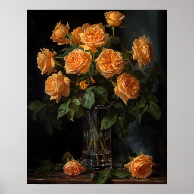 Poster d'impression Orange Rose (Devant)