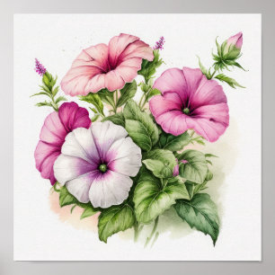 Poster d'impression Pink Petunias