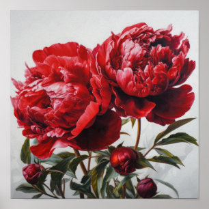 Poster d'impression Red Peonies