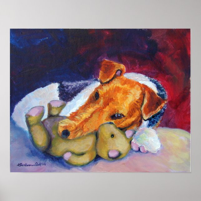 Poster d'impression Wire Fox Terrier (Devant)