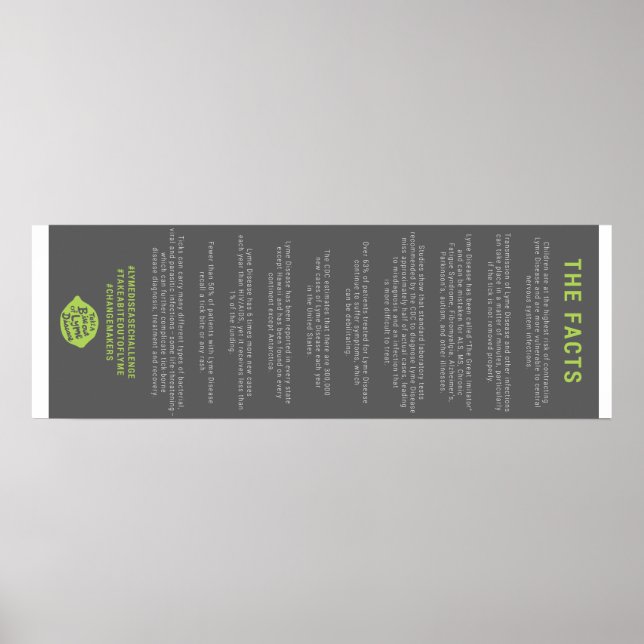 Poster d'information sur la maladie de Lyme (Devant)