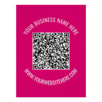 Poster d'informations sur l'analyse de code QR per