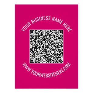 Poster d'informations sur l'analyse de code QR per