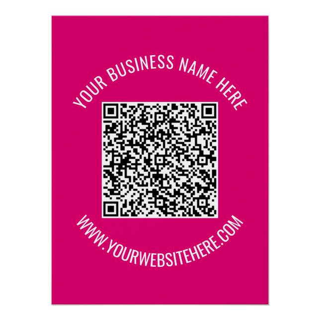 Poster d'informations sur l'analyse de code QR per (Devant)