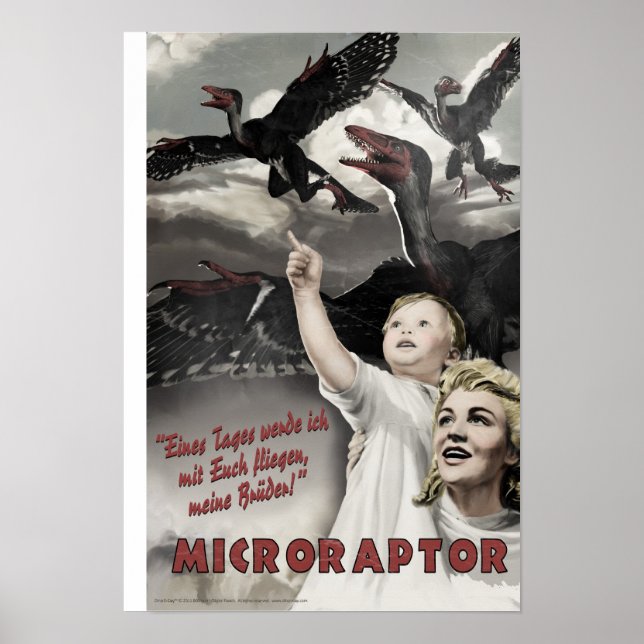 Poster Dino D-Day : Microraptor (Devant)