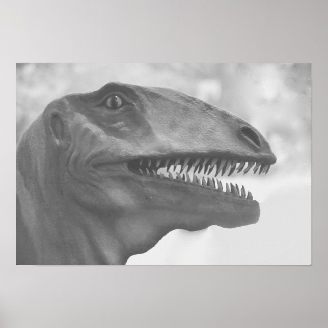 Poster Dinosaur effrayant (Devant)