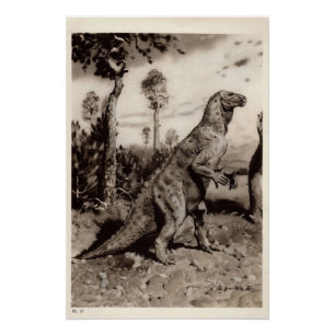 Poster Dinosaure vintage Imprimer #1