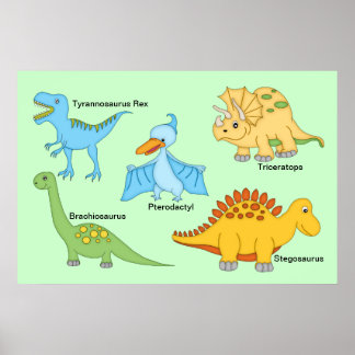 Poster Dinosaures