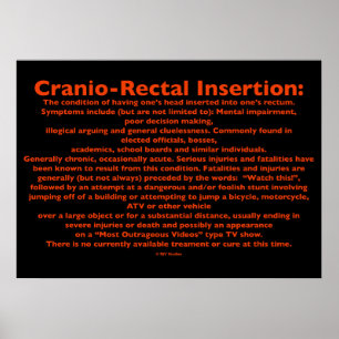 Poster d'insertion cranio-rectal