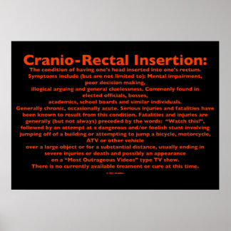 Poster d'insertion cranio-rectal