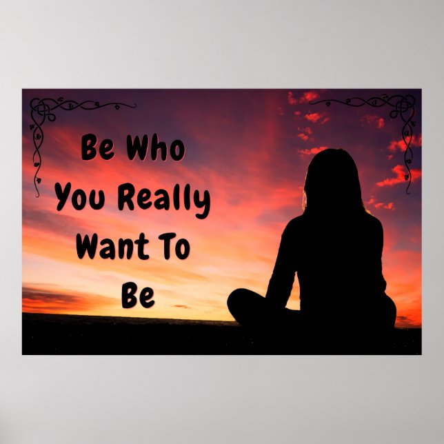 Poster d'inspiration "BE YOU" (Devant)