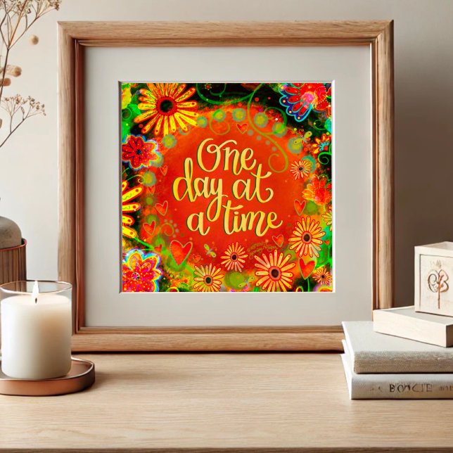 Poster d'Inspirivity "Un jour à la fois" (Créateur téléchargé)