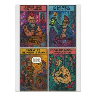 Poster Diogène Punk