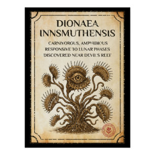 Poster Dionaea innsmuthensis - Une nouvelle découverte bo