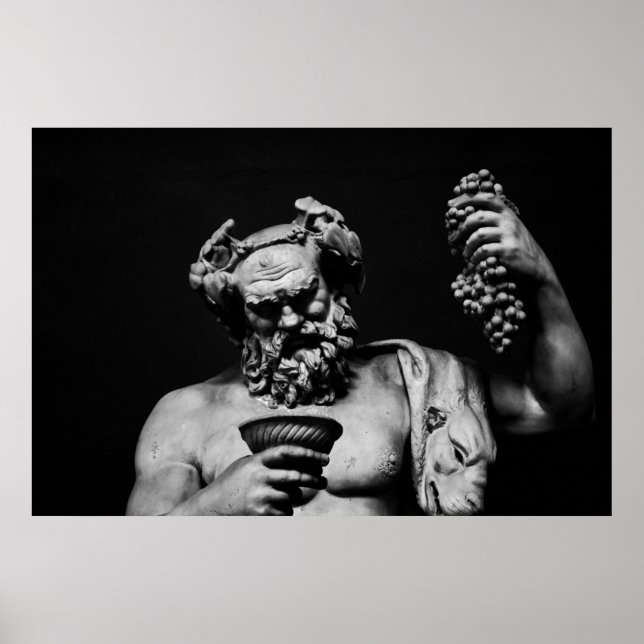 Poster Dionysus avec gobelet (Devant)