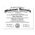 Diplôme universitaire Miskatonic — Tapez votre nom