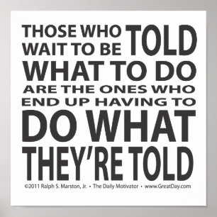 Poster Dire quoi faire