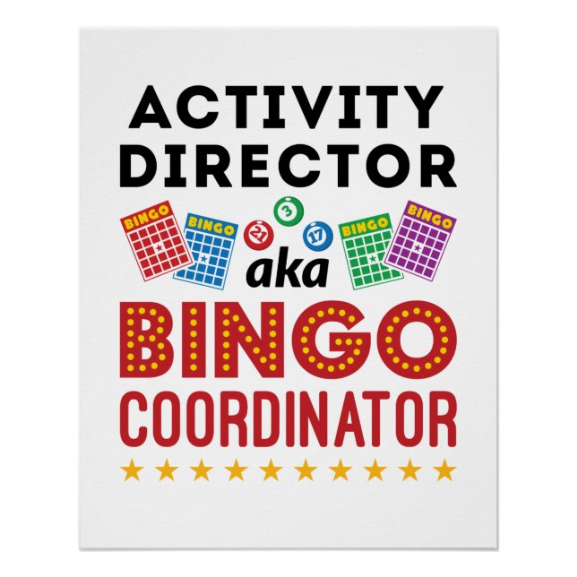 Poster Directeur d'activité aka Coordonnateur de bingo (Devant)