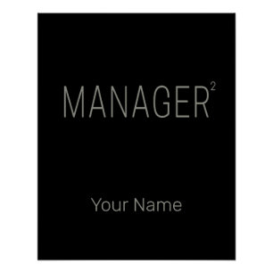 Poster Directeur général ou travailleur indépendant et in