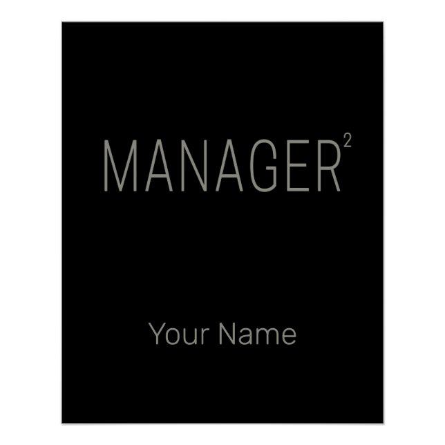Poster Directeur général ou travailleur indépendant et in (Devant)