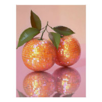 Disco Ball Oranges Empreinte murale
