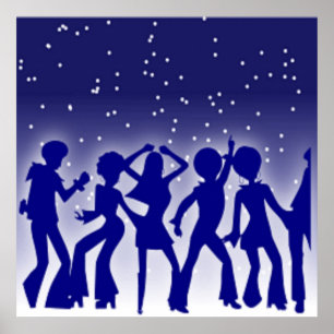 POSTER DISCO DANCERS