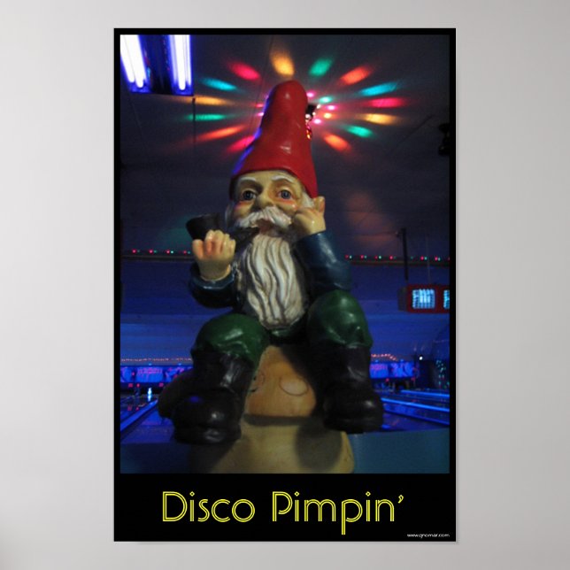 Poster Disco Gnome (Devant)