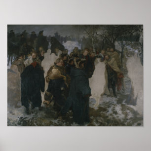 Poster Discours avant la bataille de Leuthen, 1858