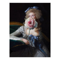 Discrète avec pivoine rose