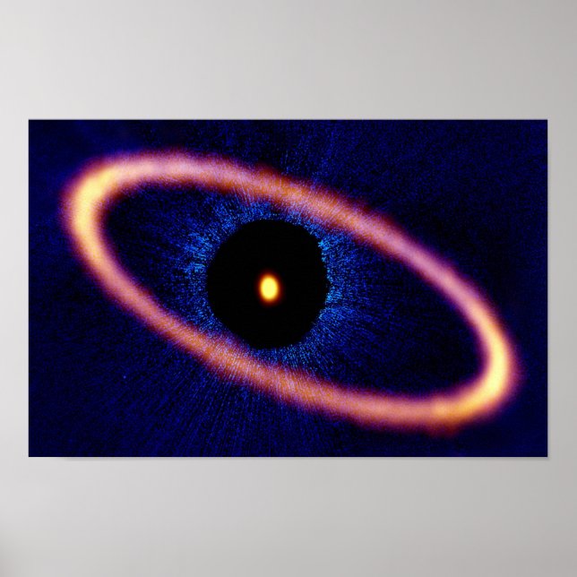 Poster Disque de débris du système stellaire de Fomalhaut (Devant)