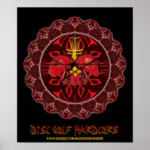 POSTER DISQUE DE GOLF HARDCORE