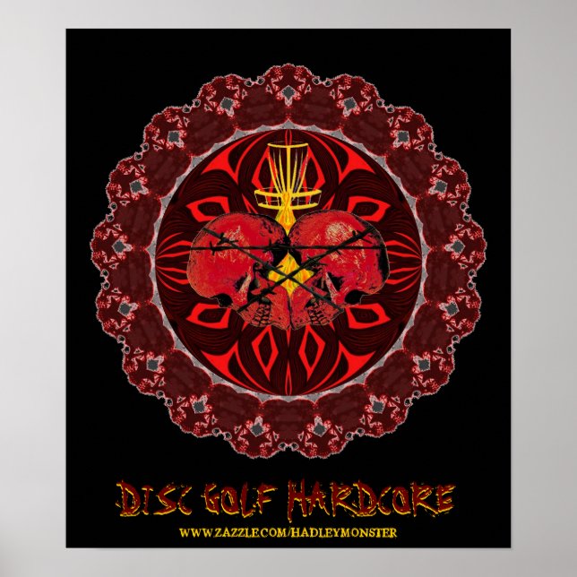 POSTER DISQUE DE GOLF HARDCORE (Devant)