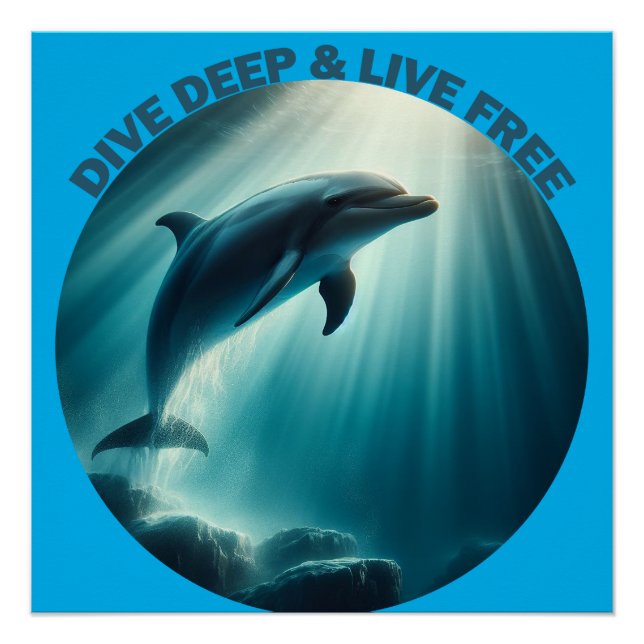 Poster Dive Deep Live Dolphin gratuit (Devant)