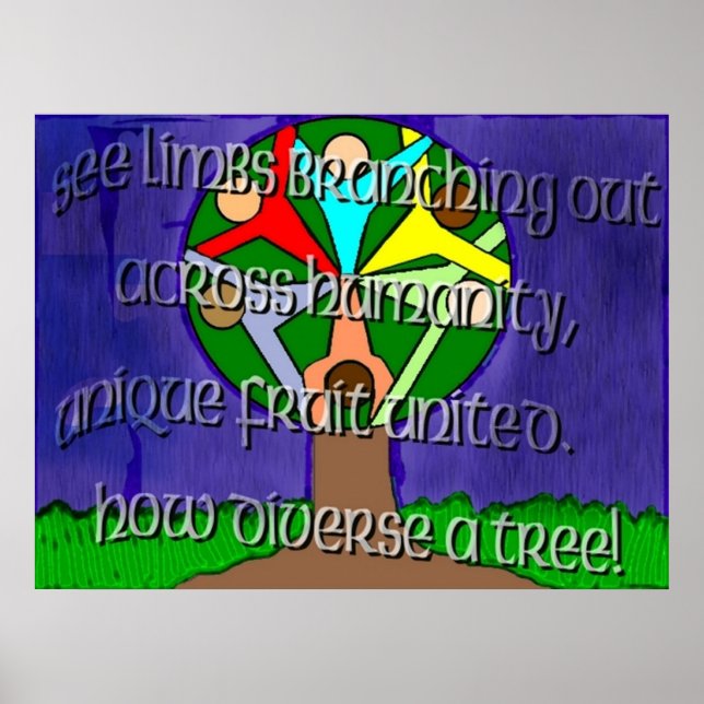 Poster Diversité Arbre (Devant)