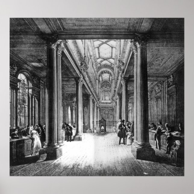 Poster Dividend Office, Banque d'Angleterre (Devant)