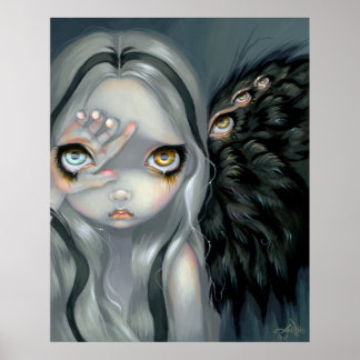 Poster Divine Hand ART PRINT gothic angel surreal
