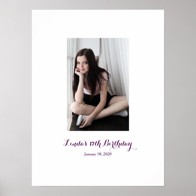 Poster Dix-sept Anniversaire Se connecter Bureau du Parti (Devant)