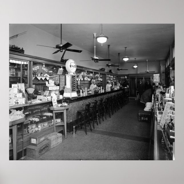 Poster Dixie Soda Fountain Company : 1920 (Devant)