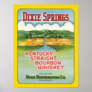 Poster Dixie Springs Bourbon