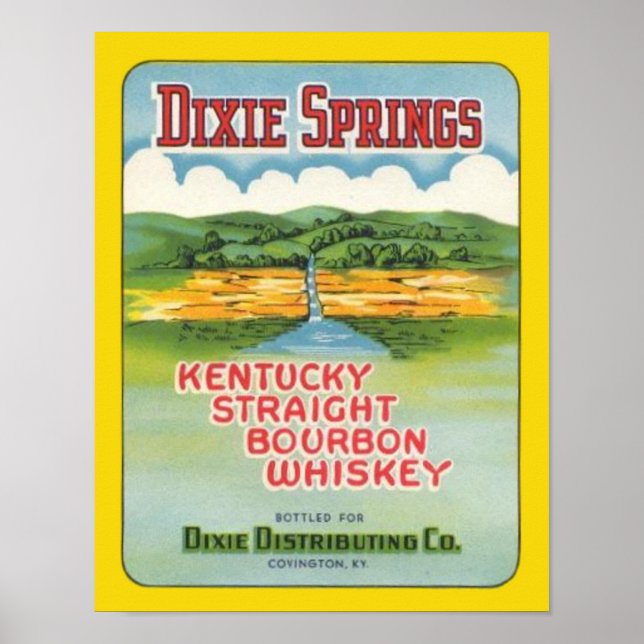 Poster Dixie Springs Bourbon (Devant)