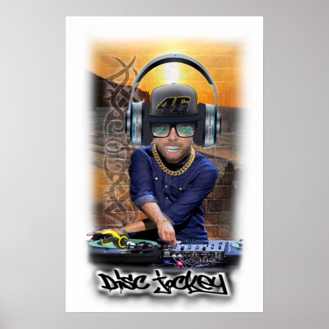 Poster DJ Disk Jockey (Devant)