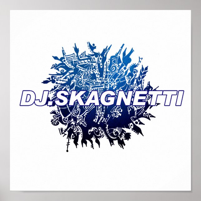 Poster DJ Skagnetti Blueworld (Devant)